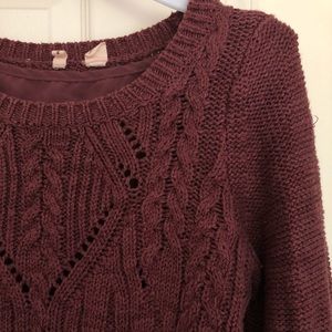 Anthropologie Dusted Rose Sweater